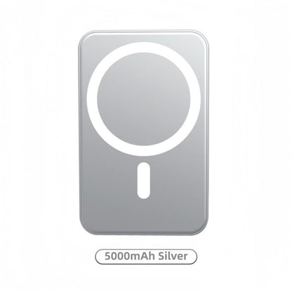 MagCharge™ 5000mAh Magnetic Wireless Power Bank – Fast Snap-On Charger for iPhone 12–17 Series